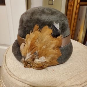 Vintage Austrian Grey Bucket Hat
